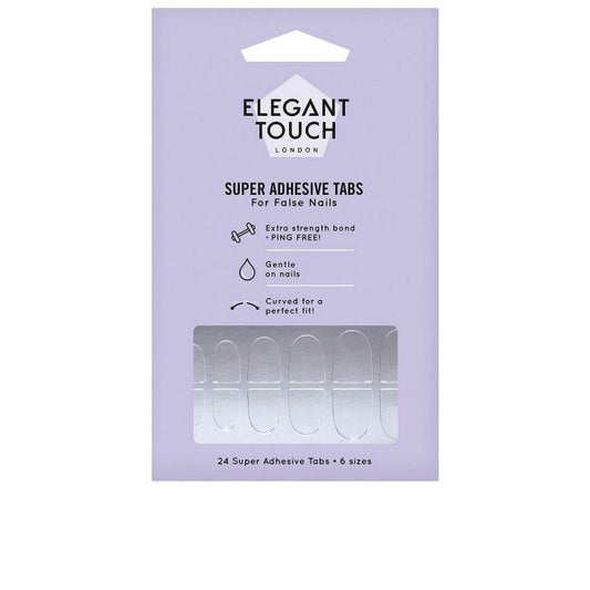 Adhésifs Elegant Touch Super Adhesive Faux ongles (24 pcs)