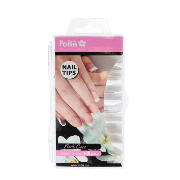 Faux ongles Eurostil BLANCOS SQUARE Places Blanc (100 uds)