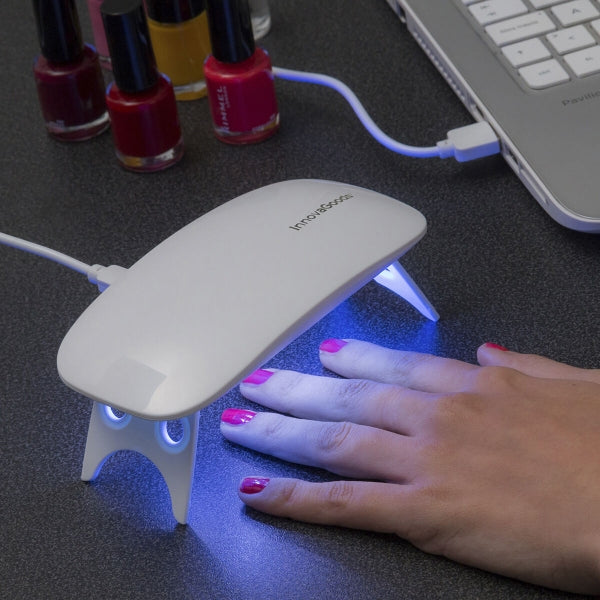 Lampe LED UV pour Ongles Mini InnovaGoods (Blanc) (Multicouleur) (Reconditionné A+)