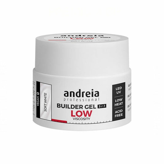 Gel-Nagellack Builder Niedrigviskos Andreia Professional Builder Weiß (44 g)