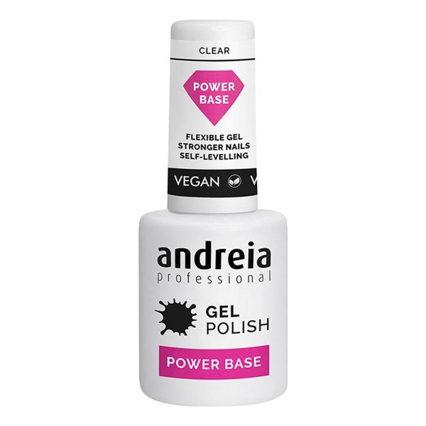 Semipermanenter Nagellack Gel Polish Power Base Andreia Clear (10,5 ml)